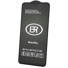 Защитное стекло 9H BRAUFFEN для XIAOMI POCO M3, Redmi 9T, Redmi 9, цвет окантовки черный Защитное стекло 9H BRAUFFEN для XIAOMI POCO M3, Redmi 9T, Redmi 9, цвет окантовки черный