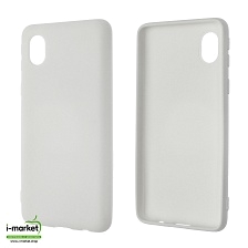 Чехол накладка NANO для SAMSUNG Galaxy A01 Core (SM-A013), силикон, бархат, цвет белый Чехол накладка NANO для SAMSUNG Galaxy A01 Core (SM-A013), силикон, бархат, цвет белый