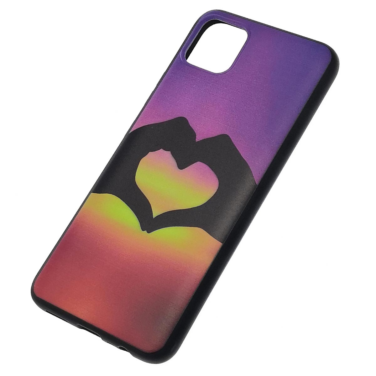Чехол накладка для Realme C11 2020, силикон, рисунок сердце из рук Чехол накладка для Realme C11 2020, силикон, рисунок сердце из рук
