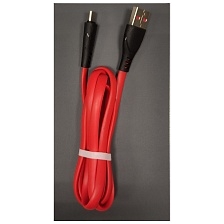 Кабель G08 USB Type C, длина 1 метр, цвет черно красный Кабель G08 USB Type C, длина 1 метр, цвет черно красный