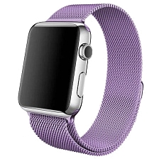 Ремешок для APPLE Watch, сетчатый, миланская петля Milano Loop, 38 - 40 mm, цвет сиреневый Ремешок для APPLE Watch, сетчатый, миланская петля Milano Loop, 38 - 40 mm, цвет сиреневый