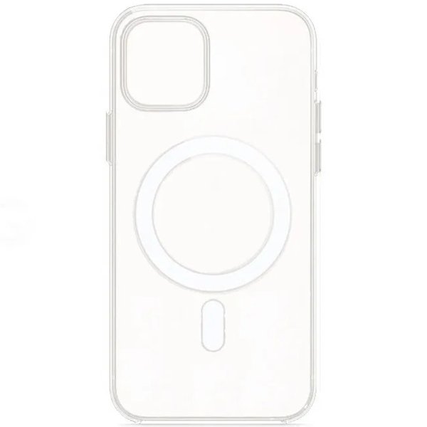 Чехол накладка Clear Case для APPLE iPhone 13, 14, с поддержкой MagSafe, силикон, цвет прозрачный