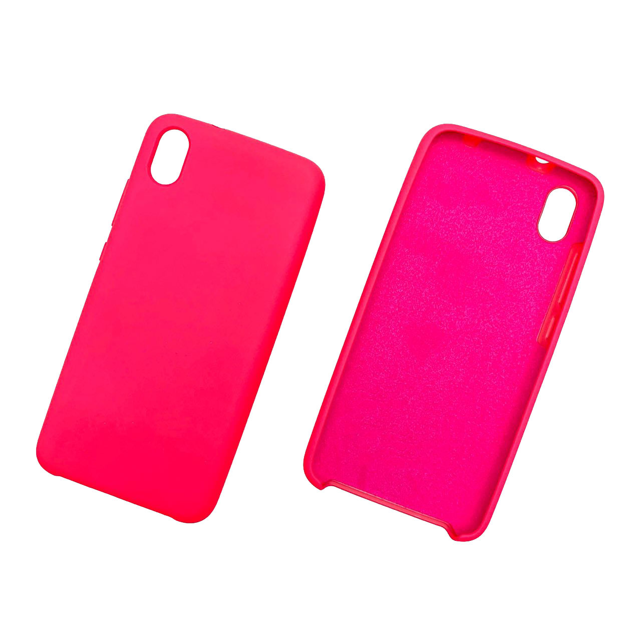 Чехол накладка Silicon Cover для XIAOMI Redmi 7A, силикон, бархат, цвет ярко розовый. Чехол накладка Silicon Cover для XIAOMI Redmi 7A, силикон, бархат, цвет ярко розовый.