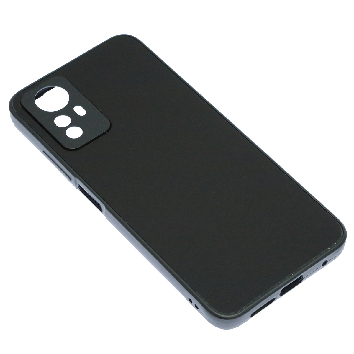 Чехол накладка для XIAOMI Redmi Note 12S, защита камеры, силикон, пластик, цвет черный Чехол накладка для XIAOMI Redmi Note 12S, защита камеры, силикон, пластик, цвет черный