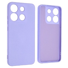 Чехол накладка NANO для INFINIX Smart 7 Plus, защита камеры, силикон, бархат, цвет сиреневый Чехол накладка NANO для INFINIX Smart 7 Plus, защита камеры, силикон, бархат, цвет сиреневый