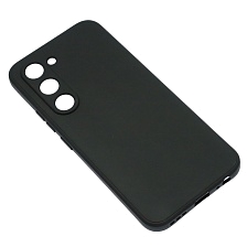 Чехол накладка для TECNO Spark 40 Pro, защита камеры, силикон, бархат, цвет черный
