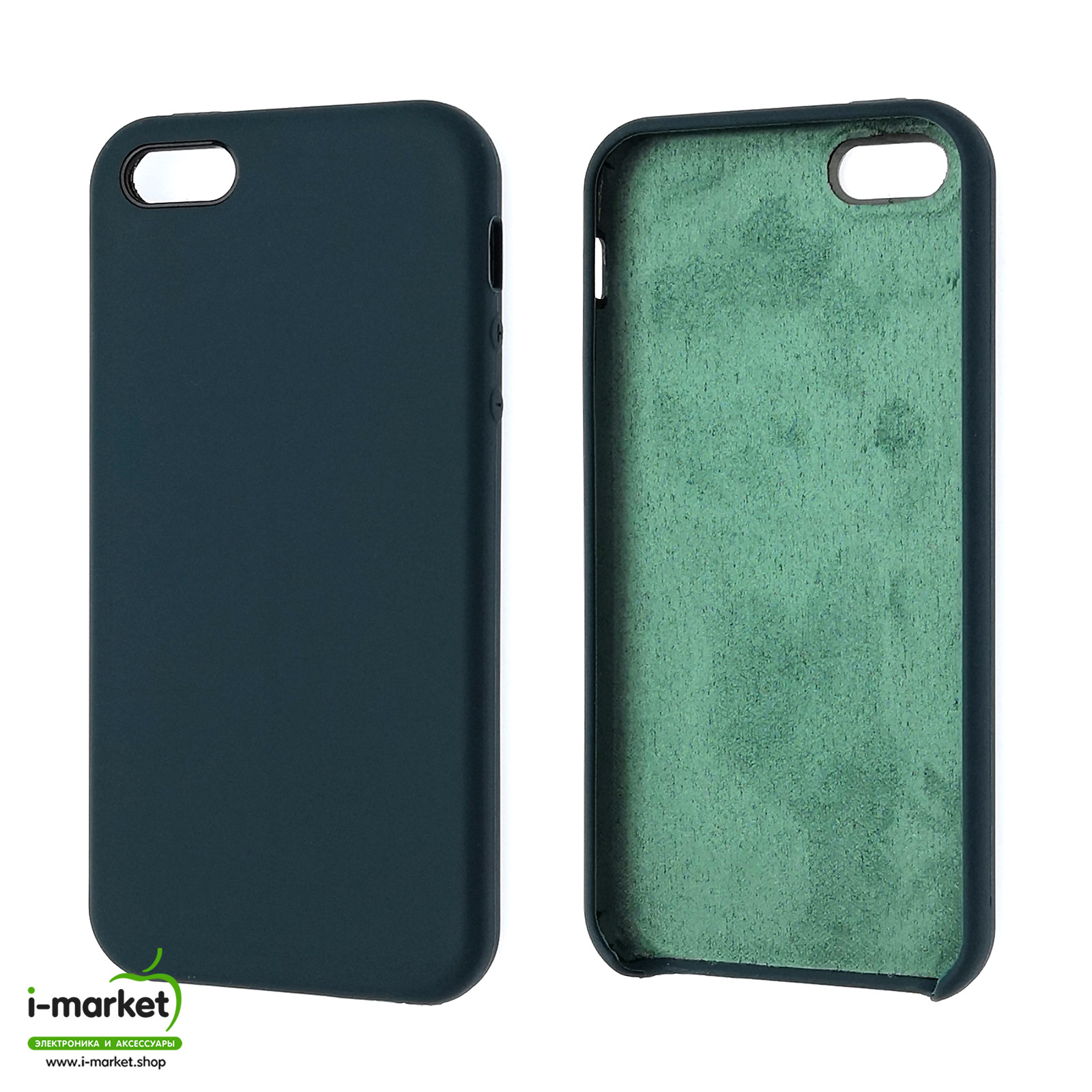 Чехол накладка Silicon Case для APPLE iPhone 5, 5S, SE, силикон, бархат, цвет темно синий Чехол накладка Silicon Case для APPLE iPhone 5, 5S, SE, силикон, бархат, цвет темно синий