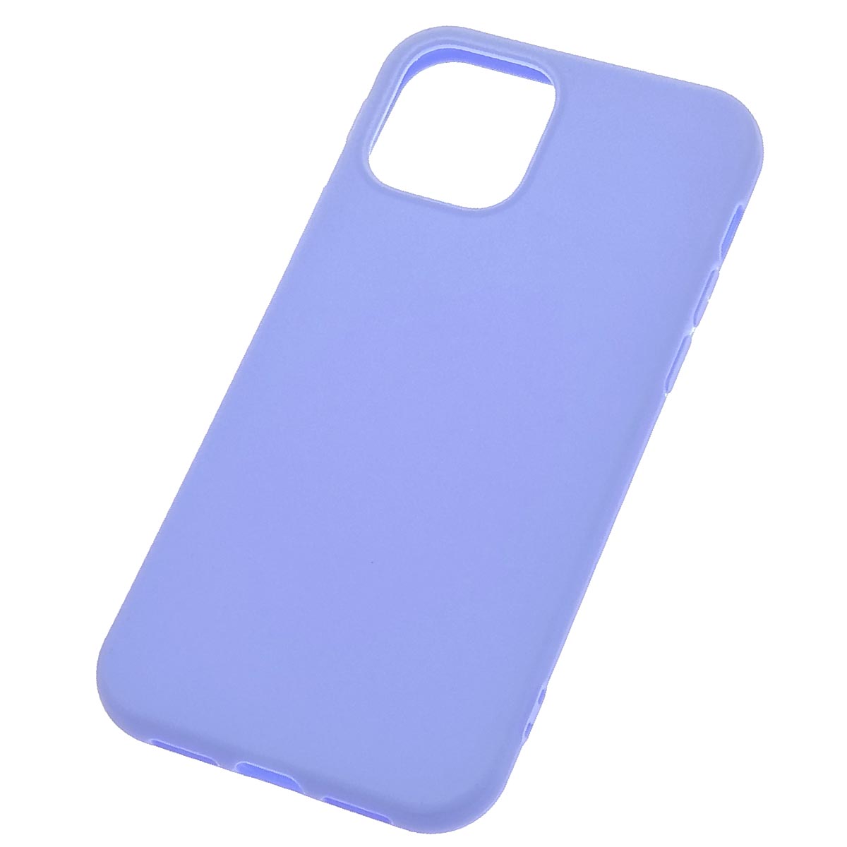 Чехол накладка для APPLE iPhone 12 (6.1"), iPhone 12 Pro (6.1"), силикон, матовый, цвет светло сиреневый Чехол накладка для APPLE iPhone 12 (6.1"), iPhone 12 Pro (6.1"), силикон, матовый, цвет светло сиреневый