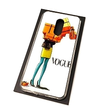 Чехол накладка для XIAOMI Redmi 5 Plus, силикон, рисунок VOGUE