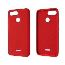 Чехол накладка Silicon Cover для XIAOMI Redmi 6, силикон, бархат, цвет красный. Чехол накладка Silicon Cover для XIAOMI Redmi 6, силикон, бархат, цвет красный.