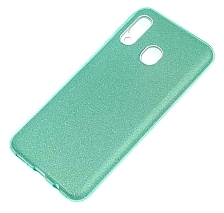 Чехол накладка Shine для SAMSUNG Galaxy A20 (SM-A205), A30 (SM-A305), силикон, блестки, цвет зеленый Чехол накладка Shine для SAMSUNG Galaxy A20 (SM-A205), A30 (SM-A305), силикон, блестки, цвет зеленый