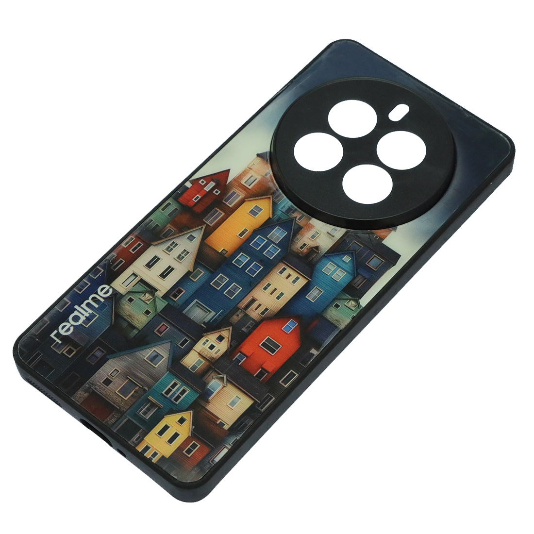 Чехол накладка для Realme 12 Pro, защита камеры, пластик, силикон, рисунок Дома Чехол накладка для Realme 12 Pro, защита камеры, пластик, силикон, рисунок Дома