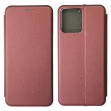 Чехол книжка STYLISH для Realme C30, Realme C30S, Realme Narzo 50i Prime, экокожа, визитница, цвет бордовый Чехол книжка STYLISH для Realme C30, Realme C30S, Realme Narzo 50i Prime, экокожа, визитница, цвет бордовый