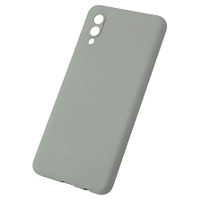 Чехол накладка для SAMSUNG Galaxy A02 (SM-A022G/DS), силикон, цвет серый Чехол накладка для SAMSUNG Galaxy A02 (SM-A022G/DS), силикон, цвет серый