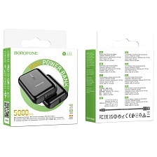 Внешний портативный аккумулятор, Power Bank BOROFONE BJ31 Level, 5000 mAh, цвет черныйx Внешний портативный аккумулятор, Power Bank BOROFONE BJ31 Level, 5000 mAh, цвет черныйx