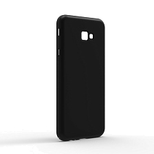 Чехол накладка для SAMSUNG Galaxy J4 Plus (SM-J415F), силикон, матовый, цвет черный