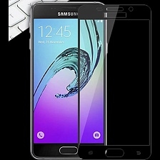 Защитное стекло 3D для SAMSUNG Galaxy A3 (2016) SM-A310 чёрный кант толщина 0,26mm 2Д.