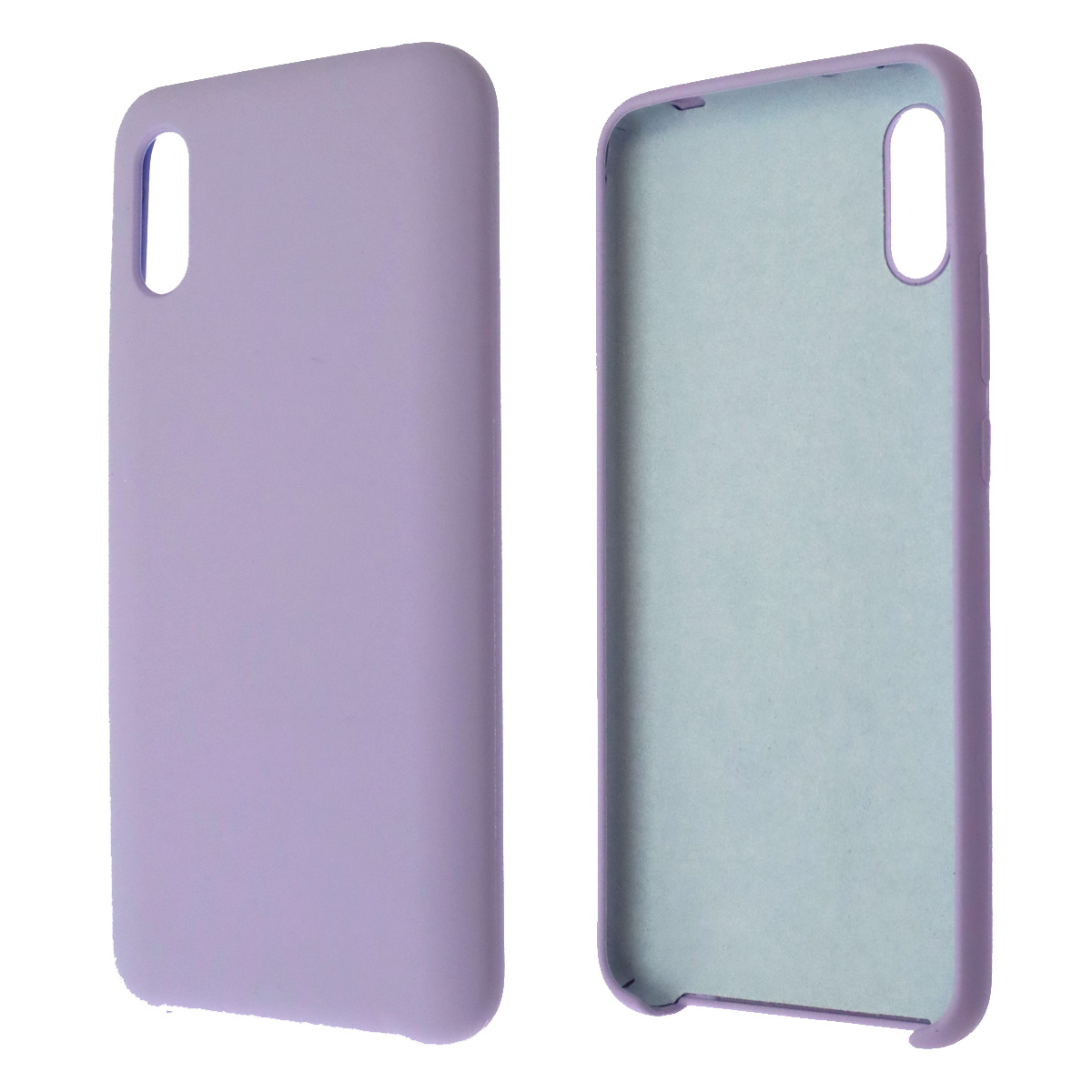 Чехол накладка Silicon Cover для XIAOMI Redmi 9A, силикон, бархат, цвет сиреневый Чехол накладка Silicon Cover для XIAOMI Redmi 9A, силикон, бархат, цвет сиреневый