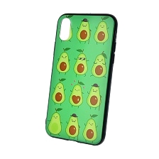Чехол накладка для APPLE iPhone X, iPhone XS, силикон, рисунок Авокадо Танцы.
