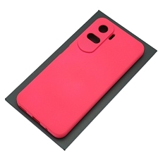 Чехол накладка Silicon Cover для Honor 90 Lite, защита камеры, силикон, бархат, цвет фуксия Чехол накладка Silicon Cover для Honor 90 Lite, защита камеры, силикон, бархат, цвет фуксия