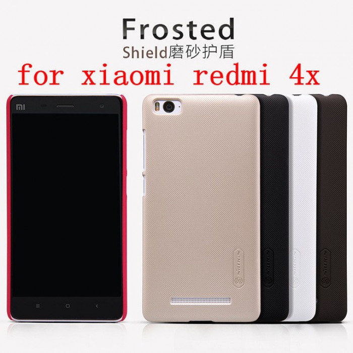 Чехол накладка для XIAOMI REDMI 4X, пластик, цвет чёрный.