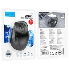 Мышь беспроводная HOCO GM24 Mystic, оптическая, 1600 DPI, Bluetooth, USB A (2.4G), цвет черный