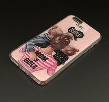 Чехол накладка для APPLE iPhone 6, iPhone 6G, iPhone 6S, силикон, блестки, рисунок Super MAMA MOM of Girls Чехол накладка для APPLE iPhone 6, iPhone 6G, iPhone 6S, силикон, блестки, рисунок Super MAMA MOM of Girls