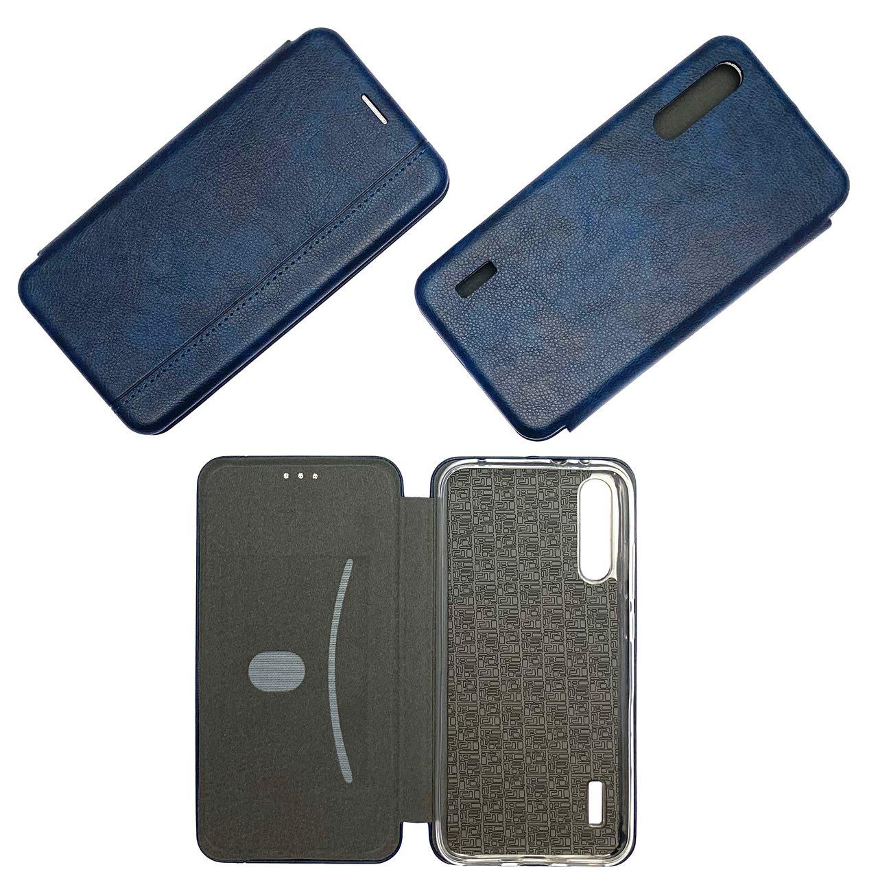 Чехол книжка VINTAGE LiNE для XIAOMI MI A3, MI CC9E, экокожа, визитница, цвет темно-синий. Чехол книжка VINTAGE LiNE для XIAOMI MI A3, MI CC9E, экокожа, визитница, цвет темно-синий.