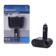 Автомобильный разветвитель OLESSON 1643, 120W, 12/24V на 2 выхода прикуривателя, цвет черный Автомобильный разветвитель OLESSON 1643, 120W, 12/24V на 2 выхода прикуривателя, цвет черный
