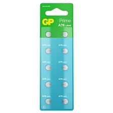 Батарейка GP Prime AG13 LR44, A76, V13GA, BL10, 1.5V