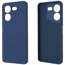 Чехол накладка NANO для TECNO POVA 5 Pro 5G, защита камеры, силикон, бархат, цвет темно синий Чехол накладка NANO для TECNO POVA 5 Pro 5G, защита камеры, силикон, бархат, цвет темно синий