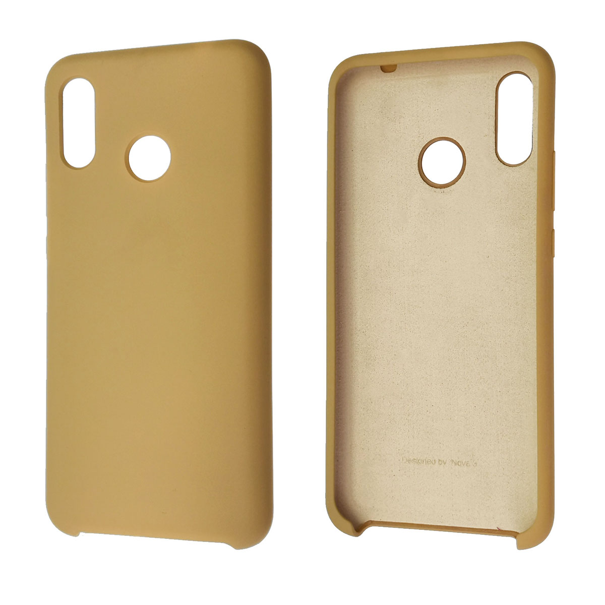Чехол накладка Silicon Cover для HUAWEI Nova 3, силикон, бархат, цвет горчичный.