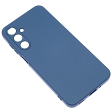 Чехол накладка NANO для SAMSUNG Galaxy A16 4G, силикон, бархат, цвет темно синий