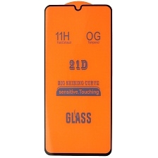 Защитное стекло 21D FULL GLUE для SAMSUNG Galaxy A30 (SM-A305), A50 (SM-A505), M30 (SM-M305), A40s (SM-405), A50s (SM-A507), M21 (SM-215), цвет канта черный