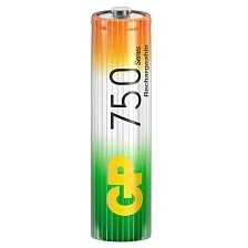Аккумулятор перезаряжаемый GP HR03 AAA 10 NI-MH 750mAh, тип мизинчиковый Аккумулятор перезаряжаемый GP HR03 AAA 10 NI-MH 750mAh, тип мизинчиковый