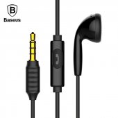 Гарнитура (наушники с микрофоном) проводная, BASEUS Encok One-sided Wire Earphone H09, цвет черный. Гарнитура (наушники с микрофоном) проводная, BASEUS Encok One-sided Wire Earphone H09, цвет черный.