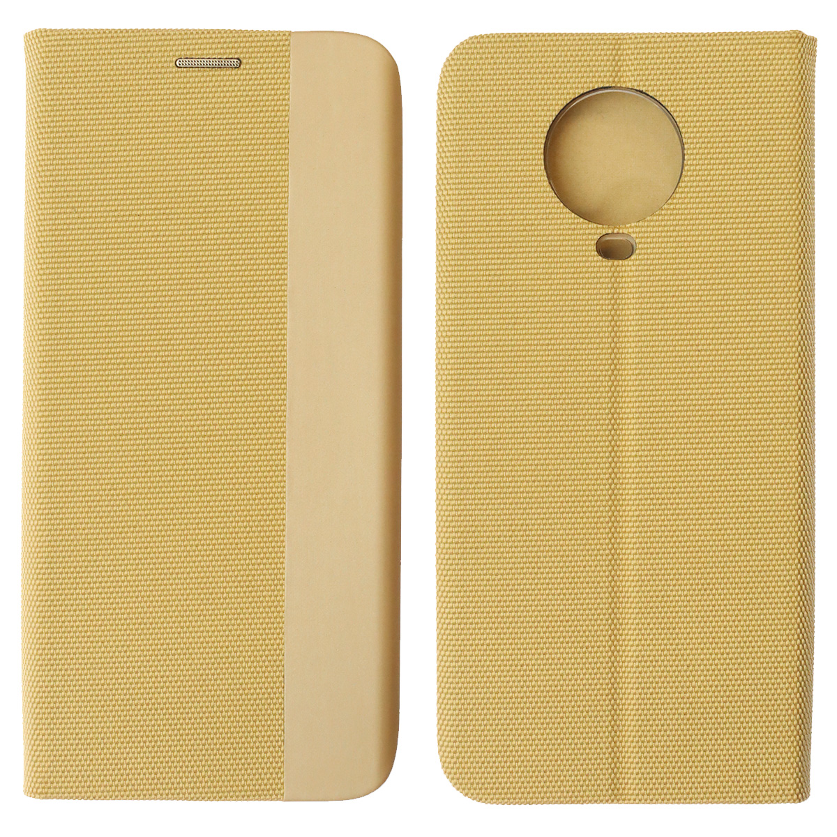 Чехол книжка MESH для Nokia G20, текстиль, силикон, бархат, визитница, цвет золотистый