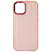 Чехол накладка AIR BAG для APPLE iPhone 12, iPhone 12 Pro, силикон, цвет прозрачно розовый Чехол накладка AIR BAG для APPLE iPhone 12, iPhone 12 Pro, силикон, цвет прозрачно розовый
