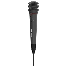 Микрофон динамический, беспроводной, проводной RITMIX RWM-100, цвет черный Микрофон динамический, беспроводной, проводной RITMIX RWM-100, цвет черный