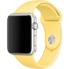Ремешок для Apple Watch спортивный "Sport", размер 42-44 mm, цвет лимонно желтый Ремешок для Apple Watch спортивный "Sport", размер 42-44 mm, цвет лимонно желтый