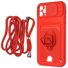 Чехол накладка MULTI FUNCTION 4 в 1 для APPLE iPhone 11 Pro MAX (6.5), цвет красный Чехол накладка MULTI FUNCTION 4 в 1 для APPLE iPhone 11 Pro MAX (6.5), цвет красный
