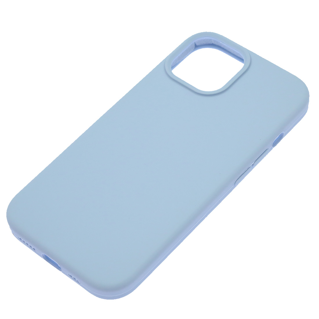Чехол накладка Silicon Case для APPLE iPhone 15 (6.1"), силикон, бархат, цвет васильковый