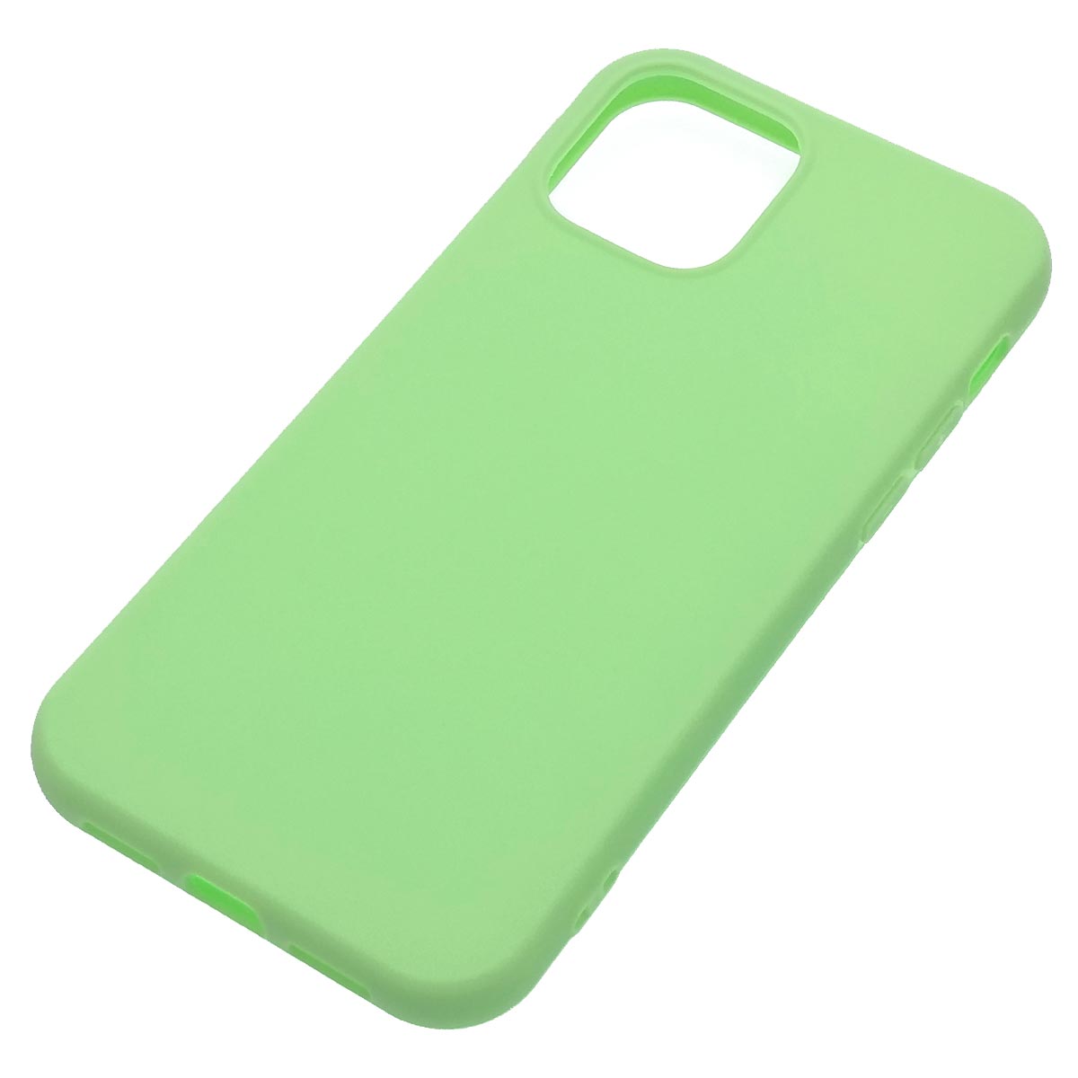 Чехол накладка для APPLE iPhone 12 (6.1"), iPhone 12 Pro (6.1"), силикон, матовый, цвет светло зеленый Чехол накладка для APPLE iPhone 12 (6.1"), iPhone 12 Pro (6.1"), силикон, матовый, цвет светло зеленый