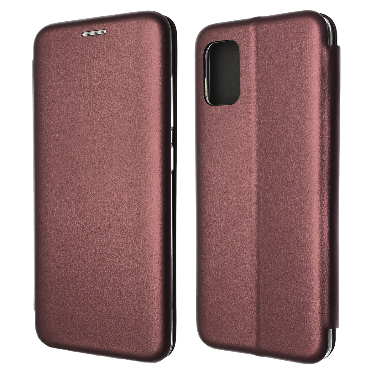 Чехол книжка STYLISH для SAMSUNG Galaxy A51 (SM-A515), экокожа, визитница, цвет бордовый Чехол книжка STYLISH для SAMSUNG Galaxy A51 (SM-A515), экокожа, визитница, цвет бордовый