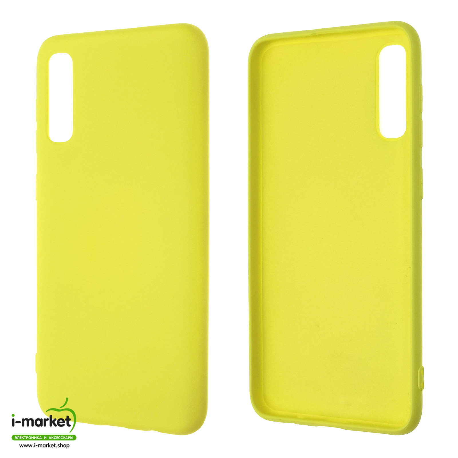 Чехол накладка NANO для SAMSUNG Galaxy A50 (SM-A505), A30s (SM-A307), A50s (SM-A507), силикон, бархат, цвет желтый Чехол накладка NANO для SAMSUNG Galaxy A50 (SM-A505), A30s (SM-A307), A50s (SM-A507), силикон, бархат, цвет желтый