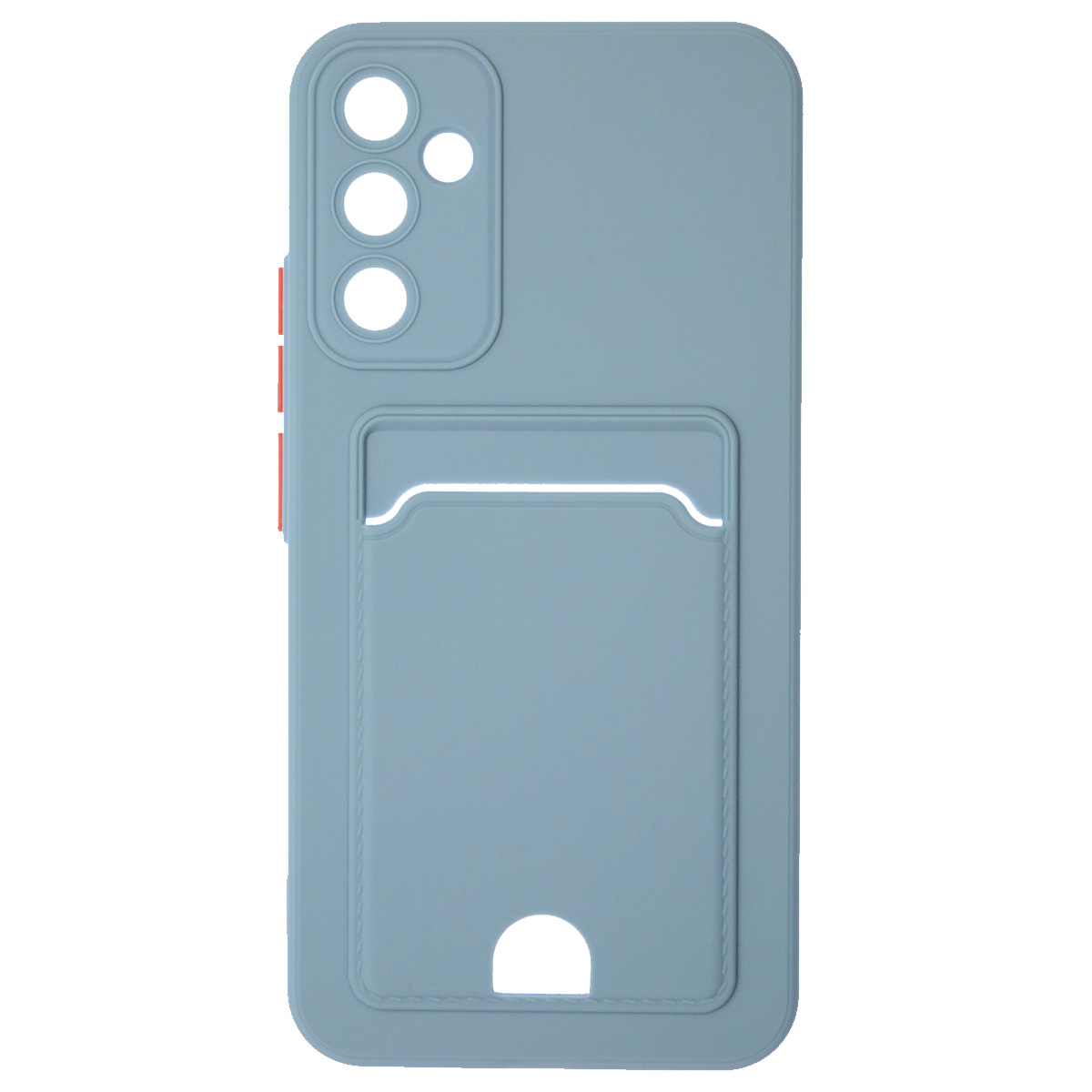 Чехол накладка BUTTON для SAMSUNG Galaxy A34 5G, силикон, отдел для карт, цвет космический серый Чехол накладка BUTTON для SAMSUNG Galaxy A34 5G, силикон, отдел для карт, цвет космический серый