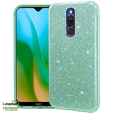 Чехол накладка Shine для XIAOMI Redmi 8, силикон, блестки, цвет зеленый Чехол накладка Shine для XIAOMI Redmi 8, силикон, блестки, цвет зеленый