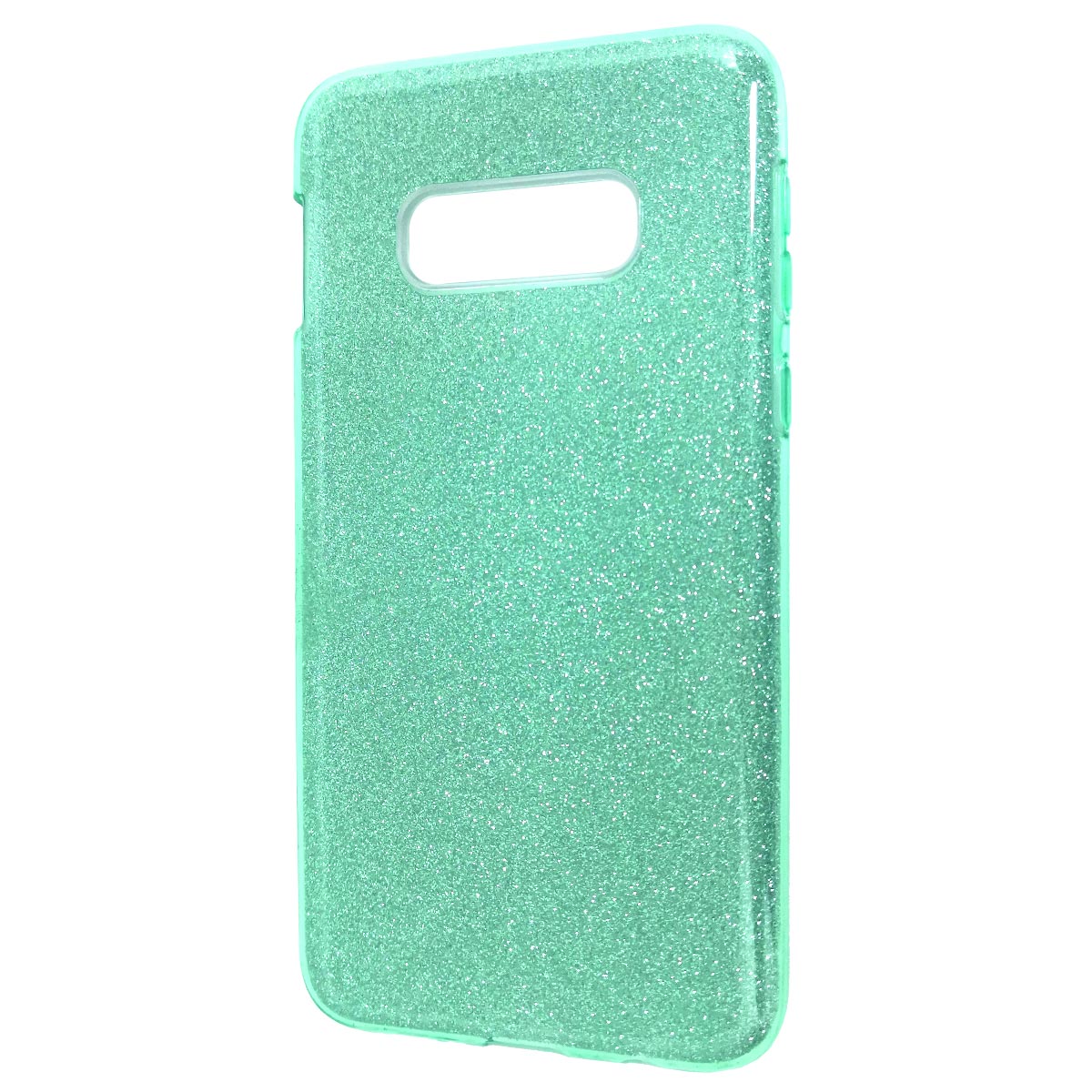 Чехол накладка Shine для SAMSUNG Galaxy S10e (SM-G970), силикон, блестки, цвет зеленый Чехол накладка Shine для SAMSUNG Galaxy S10e (SM-G970), силикон, блестки, цвет зеленый