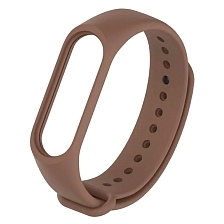 Ремешок на запястье, браслет для XIAOMI Mi Band 5, 6, силикон, цвет коричневый Ремешок на запястье, браслет для XIAOMI Mi Band 5, 6, силикон, цвет коричневый