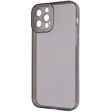 Чехол накладка CATEYES для APPLE iPhone 12 Pro (6.1"), защита камеры, силикон, цвет прозрачно черный Чехол накладка CATEYES для APPLE iPhone 12 Pro (6.1"), защита камеры, силикон, цвет прозрачно черный